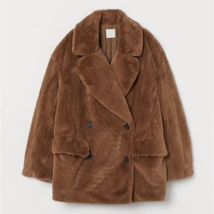 NWT H&M Teddy Coat